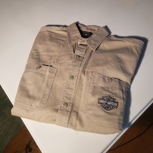 Harley-Davidson Short Sleeve Snap Down Dress Shirt
